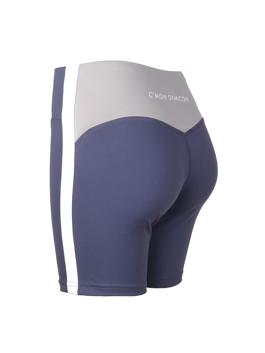 High-waisted buttock shorts