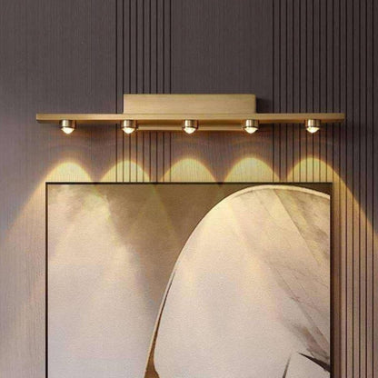 LED Wall Light for Mirror & Painting | 5 Head Picture Light Fixture | Warm White Decorative Wall Lamp for Bedroom, Living Room, Bathroom & Gallery
