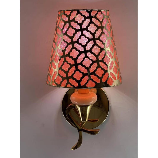 Luxury Moroccan Style Floral Cut-Out Wall Lamp with Gold Finish