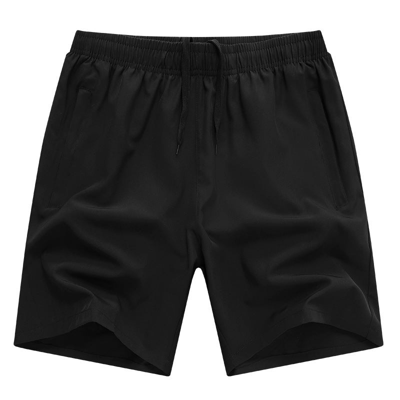 Large Size Men's Casual Pants Men's Running Sports Shorts Summer Thin Ice Silk Quick-drying Shorts Straight Pants For Men And Women