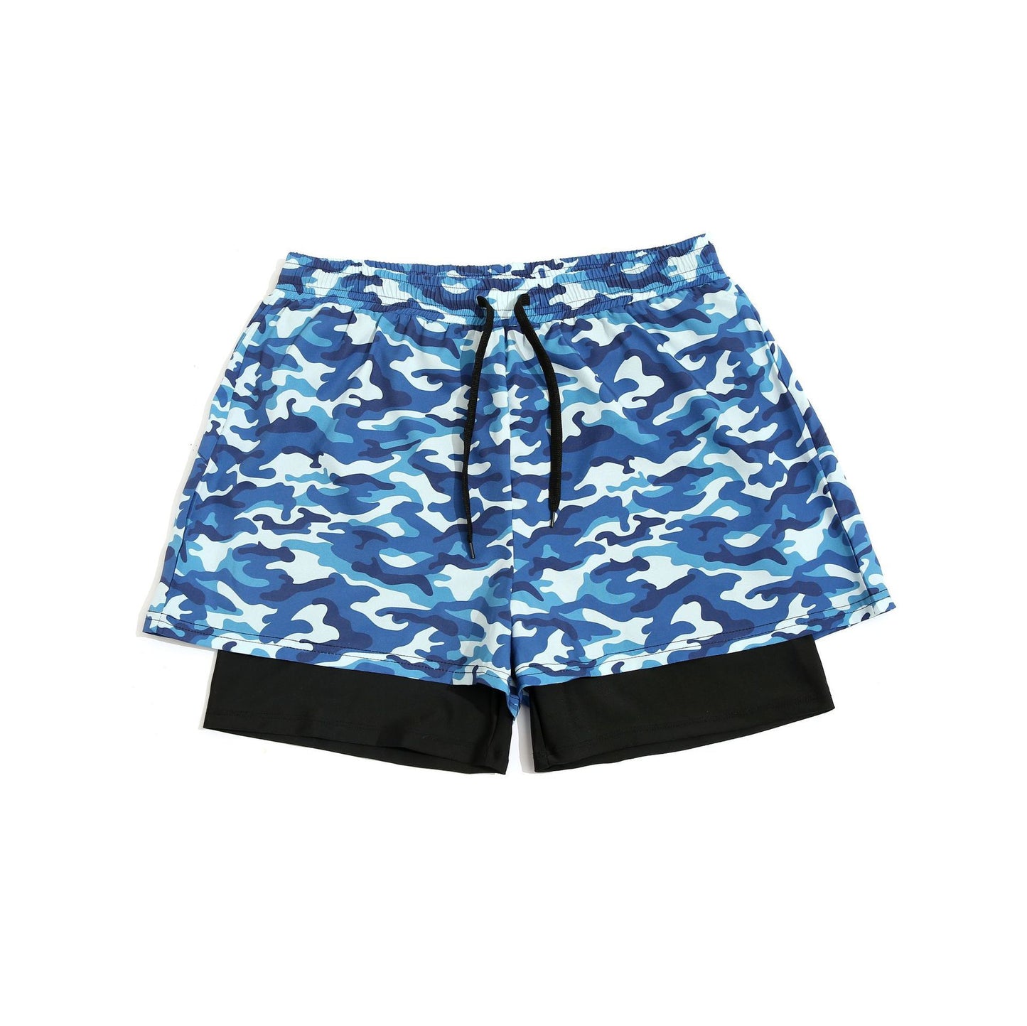 Loose Swimming Trunks Summer Printed Double Layer Beach Shorts